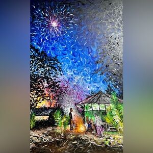 Handmade Acrylic Painting Peru